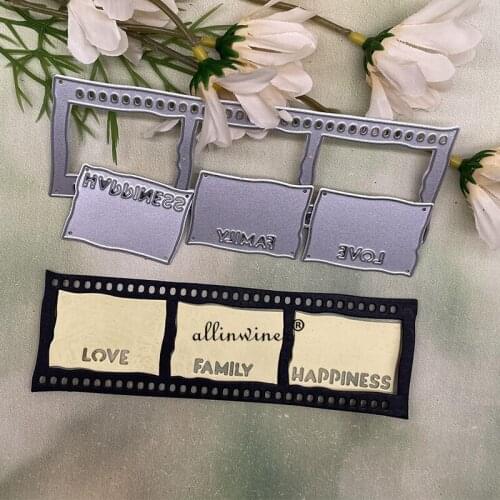 Movie letter box Metal Cutting Dies Stencils For DIY Scrapbooking Decorative Embossing Handcraft Die Cutting Template