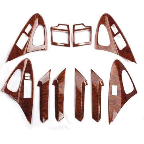 10pcs Car Interior Mouldings For Toyota Camry 2006 2007 2008 2009 2010 2011 Car Door Handle Armrest Air Vent Cover Trim Stickers