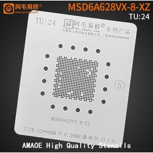 MSD6A628VX-8-XZ BGA Stencil For LCD TV CPU Chipset Reballing Soldering Tin Plant Net Heating Template