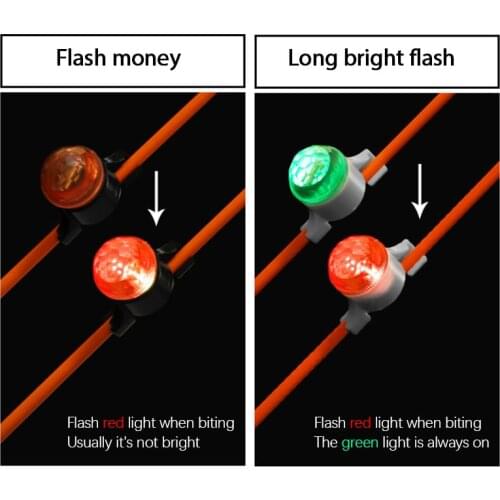 Night Fishing Light Auto Recognition Bite Fishing Accessories Fishing Bite alarm LED Flashing Alarm Rod Tip Carp Dropshipping