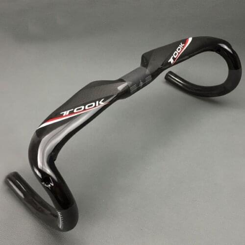 Newest desigh TOOK full carbon fiber road handlebar bent bar internal routing UD finish 31.8 x 400/420/440mm