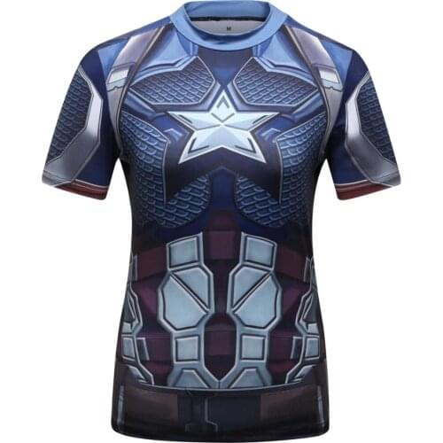 Guangzhou 2021 New Polyester Spandex Compress Sport Shirt Womens 3D Printed Rashguard Mauy Thai Tops