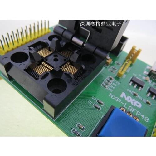 Original NXP IC Test Seat LPC2101 LPC2102 LPC2103 Burning Programm LQFP48 Socket Adapte