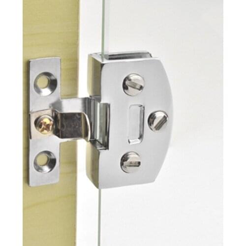 Cabinet Glass Door Hinges Cabinet Cupboard Clamp Hinge Hardware Accessory Useful