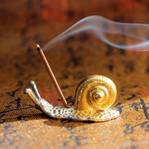 Snail Turtle Incense Stick Holder Censer Stand Tea Culture Meditation Home Decoration