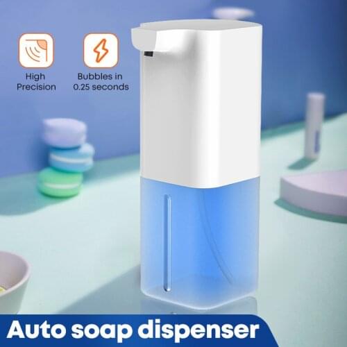 Intelligent Automatic Liquid Soap Dispenser Induction Foaming Hand Washing Device with Sponge Kitchen Tool Bathroom Supplies