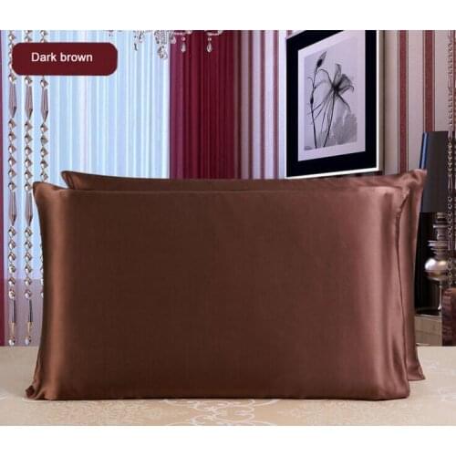 Woncoomody Terse Silk Pillowcase 100% Pure Mulberry Silk Soft 19 Momme Silk Pillow Case Free shipping