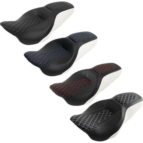 Motorcycle Driver Rear Passenger Seat For Harley Touring Road King Street Glide Electra Glide 2009-2020