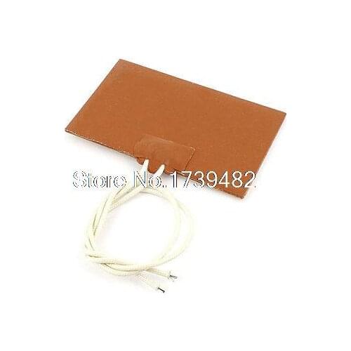 12V 10W Flexible Adhesive Silicone Rubber Heater Heating Pad 80mm x 50mm