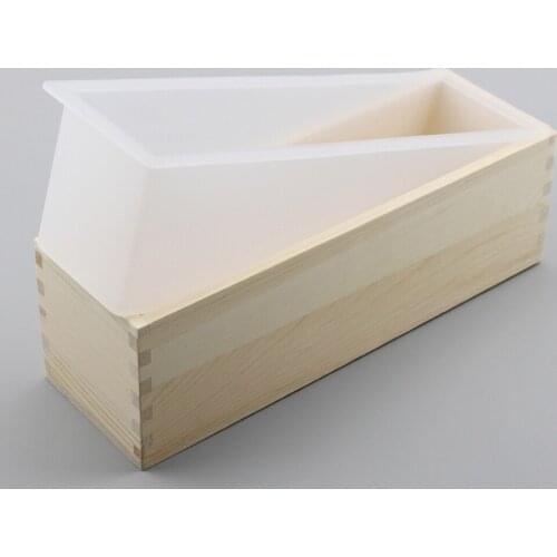 1200ml Rectangle Silicone Soap Making Mold Wooden Box Handmade Craft Soap Mould Toast Cake Loaf Mold Baking Kitchen Tools