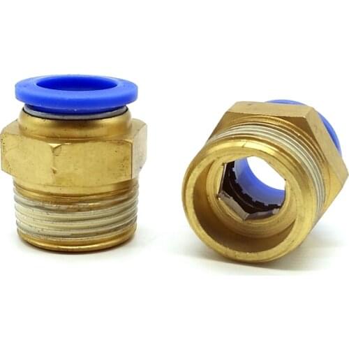 2pcs/lot Pneumatic fittings 3/4'' Thread 16MM Tube PC16-6 Male Straight Connector