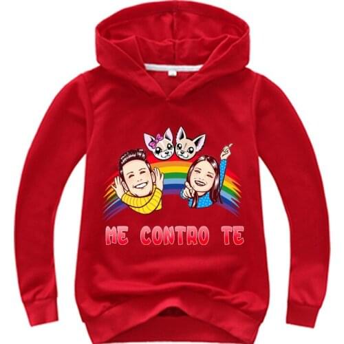 2020 Autumn Fashion Cotton Me Contro Te Kids Oversized Hoodies Girl Sweatshirt Thin Cute Long Sleeves Children Baby Boy Clothes