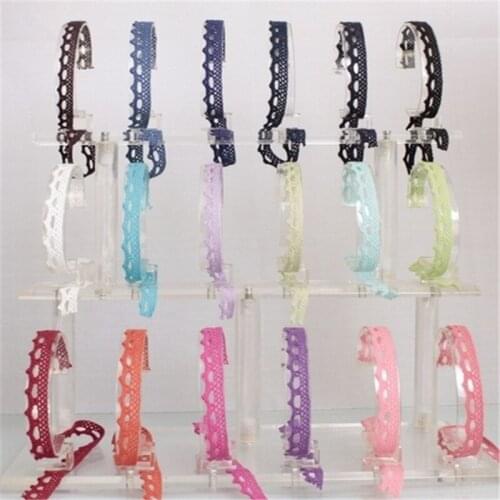 24Colors 50yards/color Mixed color Cotton Lace Trim 11mm for Sewing, DIY Patchwork Craft, ( 24Colors Total)