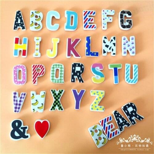 26pcs English Letters Fridge Magnets Refrigerator Message Post Sticker Alphabet Education Toys for kids Souvenir Home Decoration