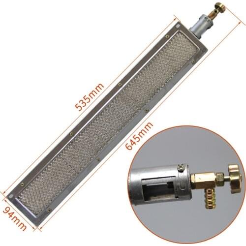 53x9.5cm barbecue BBQ infrared ceramic burner stainless steel ceramics gas burner alumunium plate infrared burner with nozzle