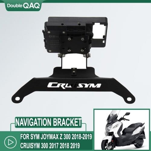 Motorcycle Accessories Mobile Phone Navigation Handlebar Bracket For SYM JOYMAX Z 300 2018-2019 CRUISYM 300 2017 2018 2019
