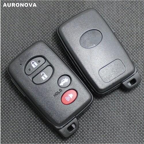 AURONOVA New Replace Keyless Entry Key Shell for Toyota Avalon Camry Corolla Prius Sequoia 3+1 Buttons Remote Car Key Fob Case