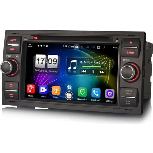 7" Android 10.0 OS Car DVD Multimedia GPS Radio System Player for Ford C-Max 2005-2007 & Connect 2007-2009 & Focus 2005-2007