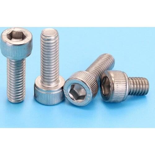 M14 M16 M20 Allen screws Cylindrical head screw Hex socket Furniture knurled cup head screw 304 stainless steel Bolts