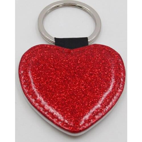 50pcs/lot Sublimation blank Keychain DIY print PU Cloth Keyring Sublimation Ink heat transfer printing