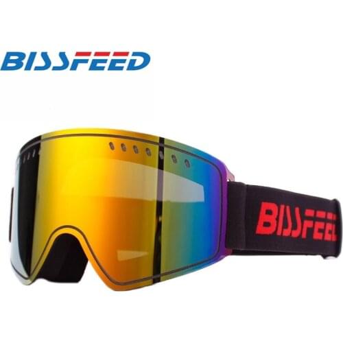 Winter Snowmobile Ski Goggles Double Layers UV400 Anti fog Big Ski Mask Glasses Skiing Snow Men Women Snowboard Goggles