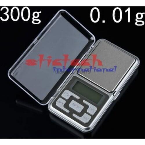By dhl or ems 100pcs/lot Pocket Scale 300g/0.01g Digital Pocket Scale Jewelry Electronic Balance Scale g/ oz/ ct/ gn Precision