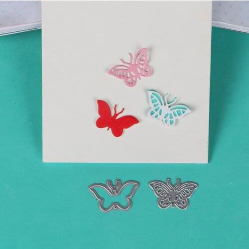 DUOFEN METAL CUTTING 2pcs Small size combo Butterflies stencil for DIY papercraft projects Scrapbook Paper Album