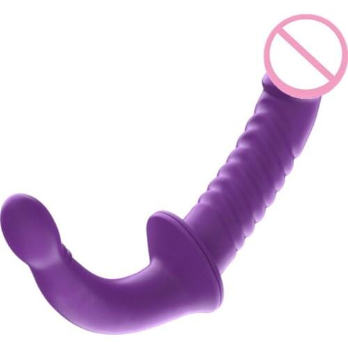 Double Head Glans Simulation Dildo Realistic G Spot Stimulate Soft Silicone Penis Big Dick Anal Plug Sex Toys For Women Lesbian