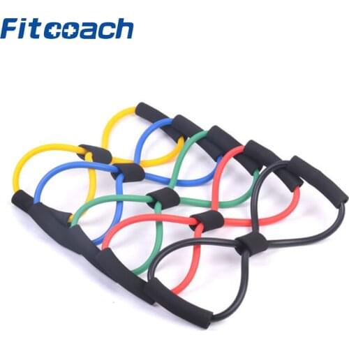 Tube Workout Exercise Elastic Yoga Resistance Band Fitness Equipment -8 Type