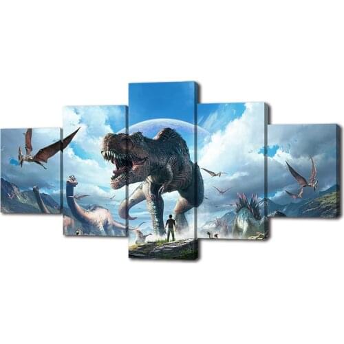 Canvas Painting Ark Survival Evolved Posters and Prints Wall Art Picture for Living Room Decor No Frame