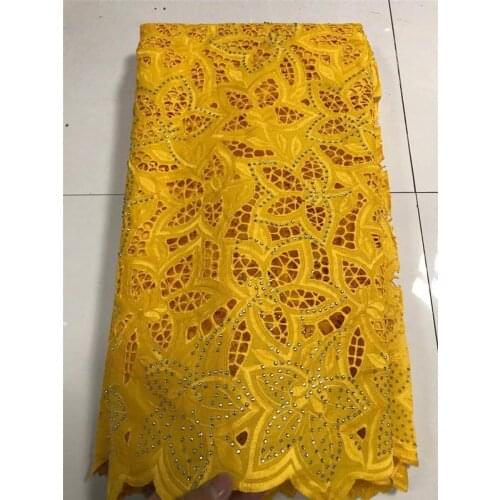 Best Selling Swiss Voile Lace Fabric African 100% Cotton Lace High Quality Sfot Polish Lace Swiss Voile Lace In Switzerland 5Y