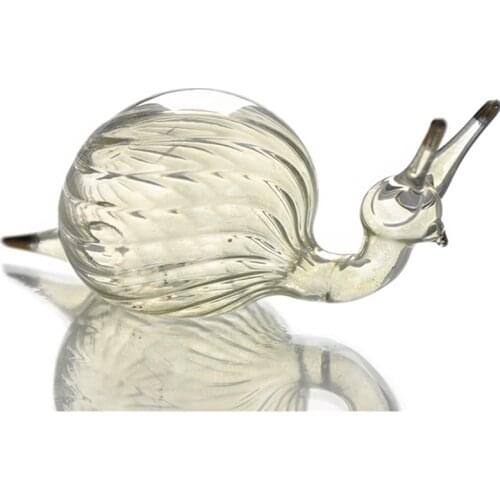 Glass pet a small snail crafts ornaments lovely auspicious gift birthday gift