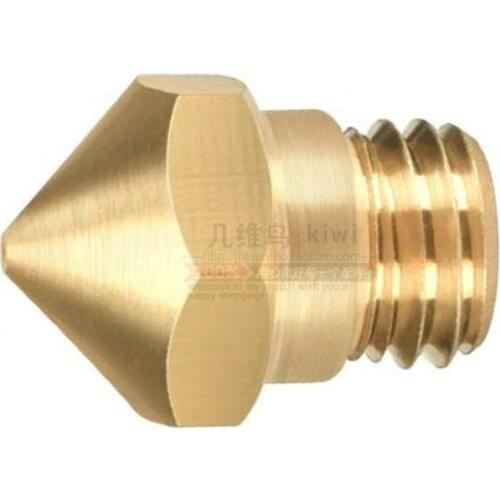 MK10 Nozzle 0.2mm 0.3mm 0.4mm 0.6mm 0.8mm Copper M7 1.75MM Threaded Part For FlashForge Duplicator i3 3D printer hotend parts