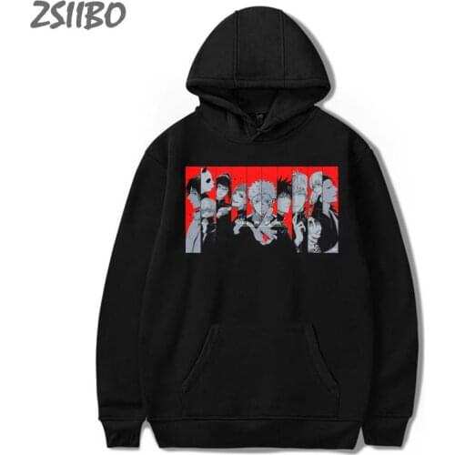 Male Hoodies Jujutsu Kaisen Harajuku Unisex Hoody Japanese Anime Cloth Yuji Itadori Print Casual Mens Sweatshirt Streetwear Tops