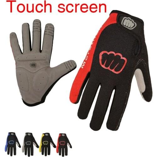 1 Pair Full Finger MTB Bike Gloves Touch Screen Cycling Gloves Autumn Winter Outdoor Sports Gym Gloves Bicycle Accessories