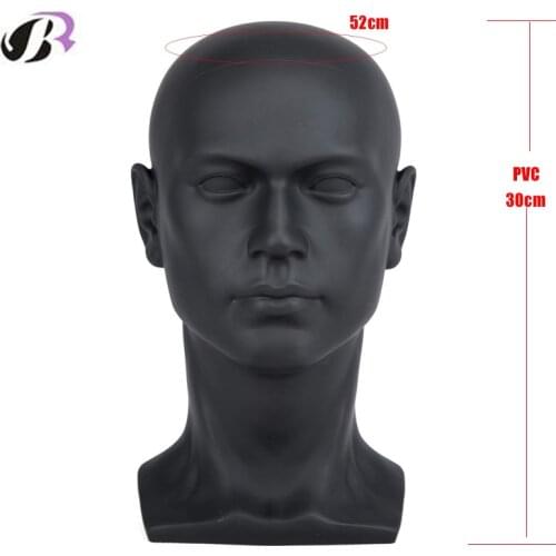 Plastic Men Mannequins Head Dummy Realistic Male Wig Mannequin Dummy Head For Hat Sunglass Display Manikin Head