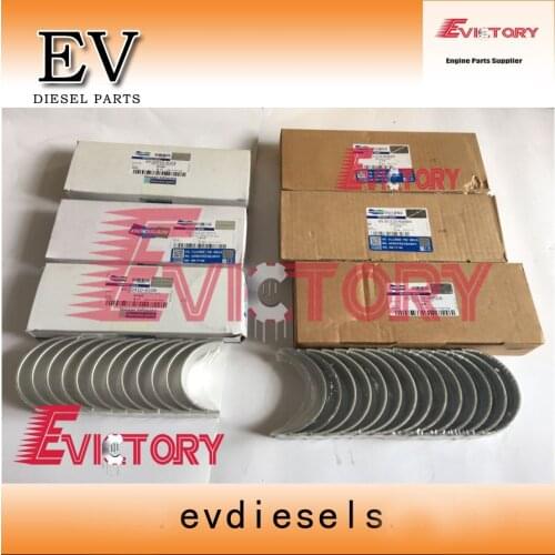 Genuine +0.25 +0.50 SIZE DE12 DE12TIA DE12TIS main crnakshaft bearing+con rod bearing for Doosan Excavator engine repair