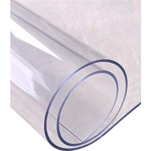 Transparent PVC Tablecloth Waterproof Round Tablecloth Scratch-resistant Desktop Protective Cover Heat-resistant Table Cover