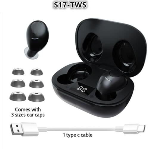 S17-TWS Wireless Headphones Bluetooth 5.0 Earphones sport Earbuds Headset With Mic Noise Canceling earphone HIFI Sound PK A6S