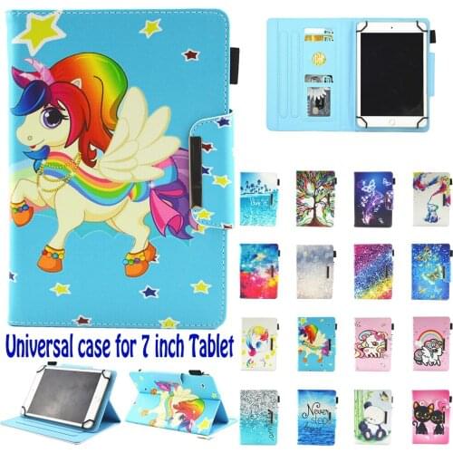 Universal Case for 7" Tablet case Folio Cover Protective Stand for Touchscreen Tablet ASUS Acer Lenovo Visual Land NuVision RCA