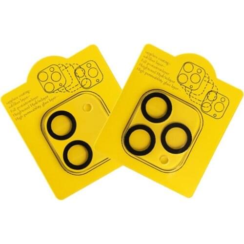 50PCS For IPHONE 12 pro max/11 Pro Max/11 pro/12 mini TOP 3D Full Covered Clear Back Camera lens Tempered Glass screen protector