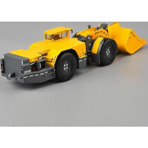 1/50 Yellow Underground Loader Atlas Copco Scooptram ST14 Alloy Vehicles Car Model for Kids Gift