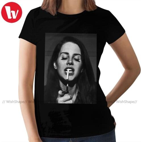 Lana Del Rey T-Shirt Lana Del Rey T Shirt O Neck Cotton Women tshirt Navy Short Sleeve Summer Ladies Tee Shirt