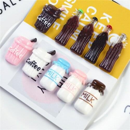 1 Piece Cartoon Kids Kawaii Small Coffee Cup Milk Bottles Shape Fridge Magnets Souvenir Magnetic Sticker