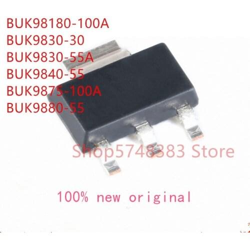 10PCS/LOT BUK98180-100A BUK9830-30 BUK9830-55A BUK9840-55 BUK9875-100A BUK9880-55 SOT-223