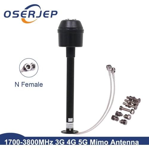 2X21dBi 1700-3800MHz Mimo antenna Feed Outdoor Antenna with 2*N female 0.3M cable