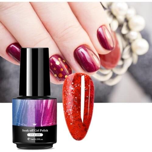 5ML Colorful Cat Eye Nail Gel Polish Creative Glossy Professional UV Nail Gel Semi Permanent Nail Top Coat