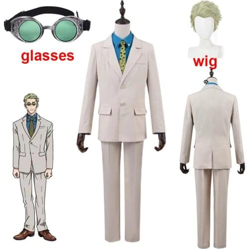 Anime Jujutsu Kaisen Nanami Kento Cosplay Costume Suit Belt Glasses Short Wig Halloween Christmas Party Uniform Outfit Men Women