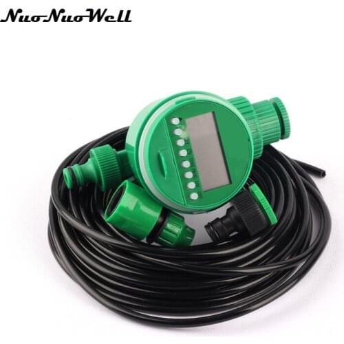 NuoNuoWell Automatic Electronic Garden Watering Kits Water Timer Irrigation Timer for Garden Yard Irrigatino Watering System