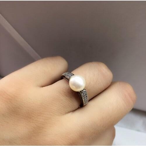 Office Lady DIY Ring Mountings Base Findings Accessories Jewelry Settings Parts for Pearls Beads Crystal Jade Coral Agate